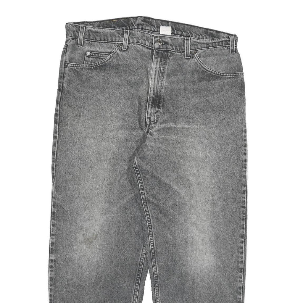 LEVI'S Mens Jeans Grey Relaxed Straight Denim Medium W38 L30 Classic Cotton