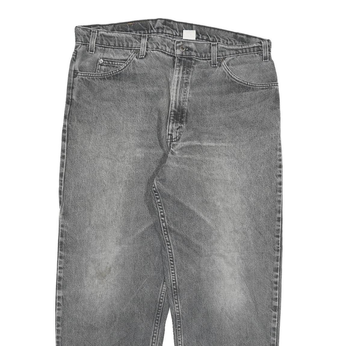 LEVI'S Mens Jeans Grey Relaxed Straight Denim Medium W38 L30 Classic Cotton