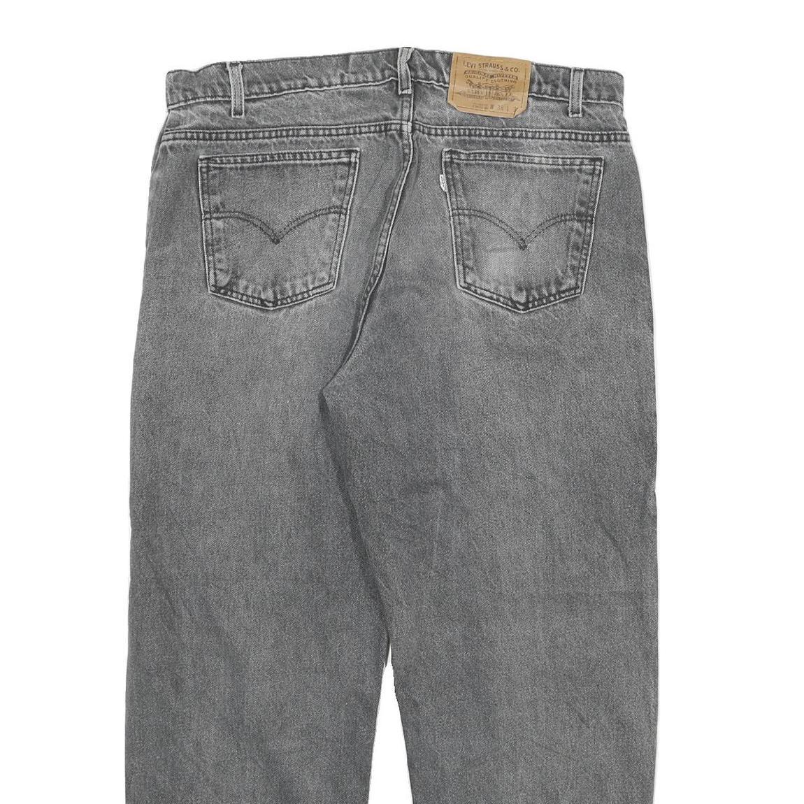 LEVI'S Mens Jeans Grey Relaxed Straight Denim Medium W38 L30 Classic Cotton