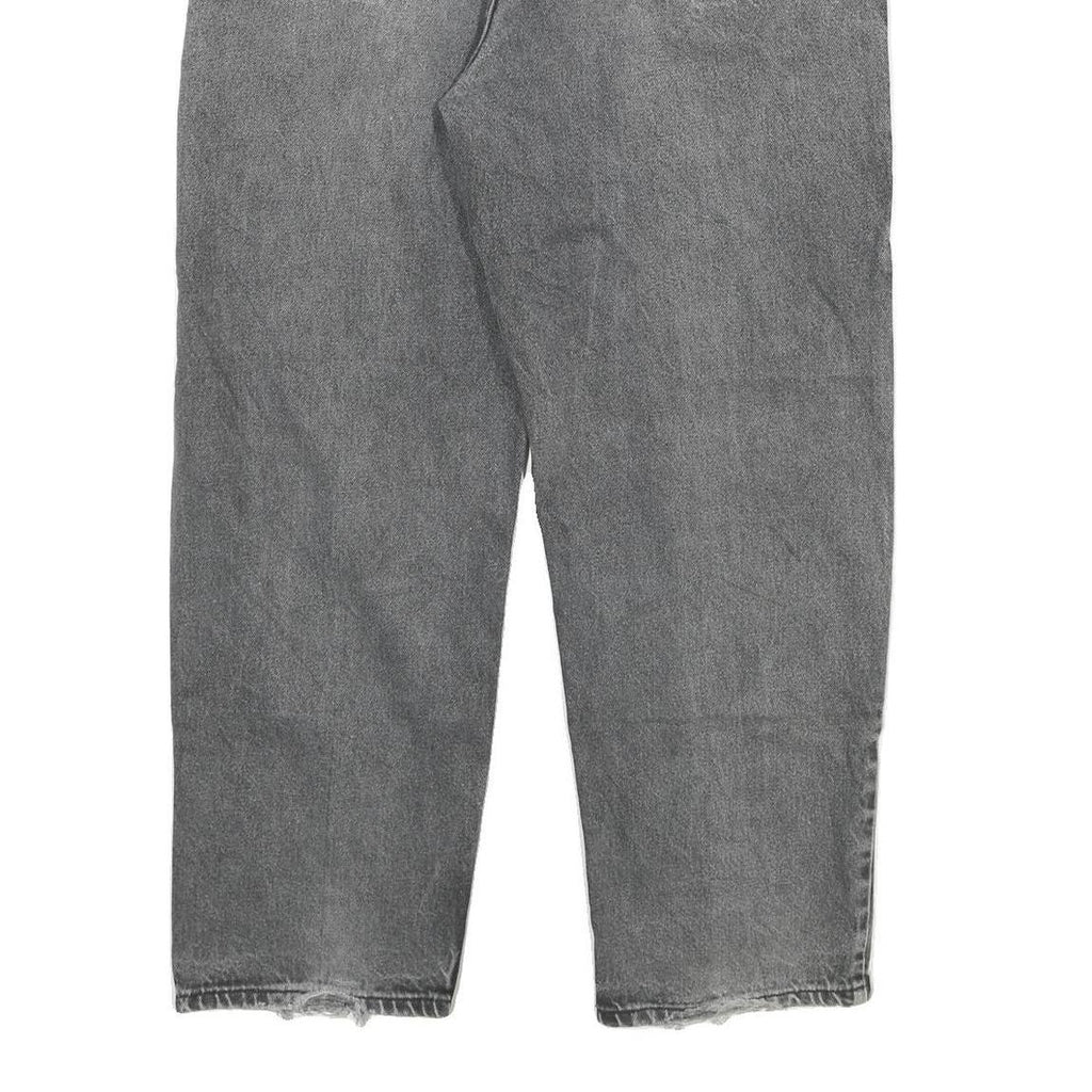 LEVI'S Mens Jeans Grey Relaxed Straight Denim Medium W38 L30 Classic Cotton