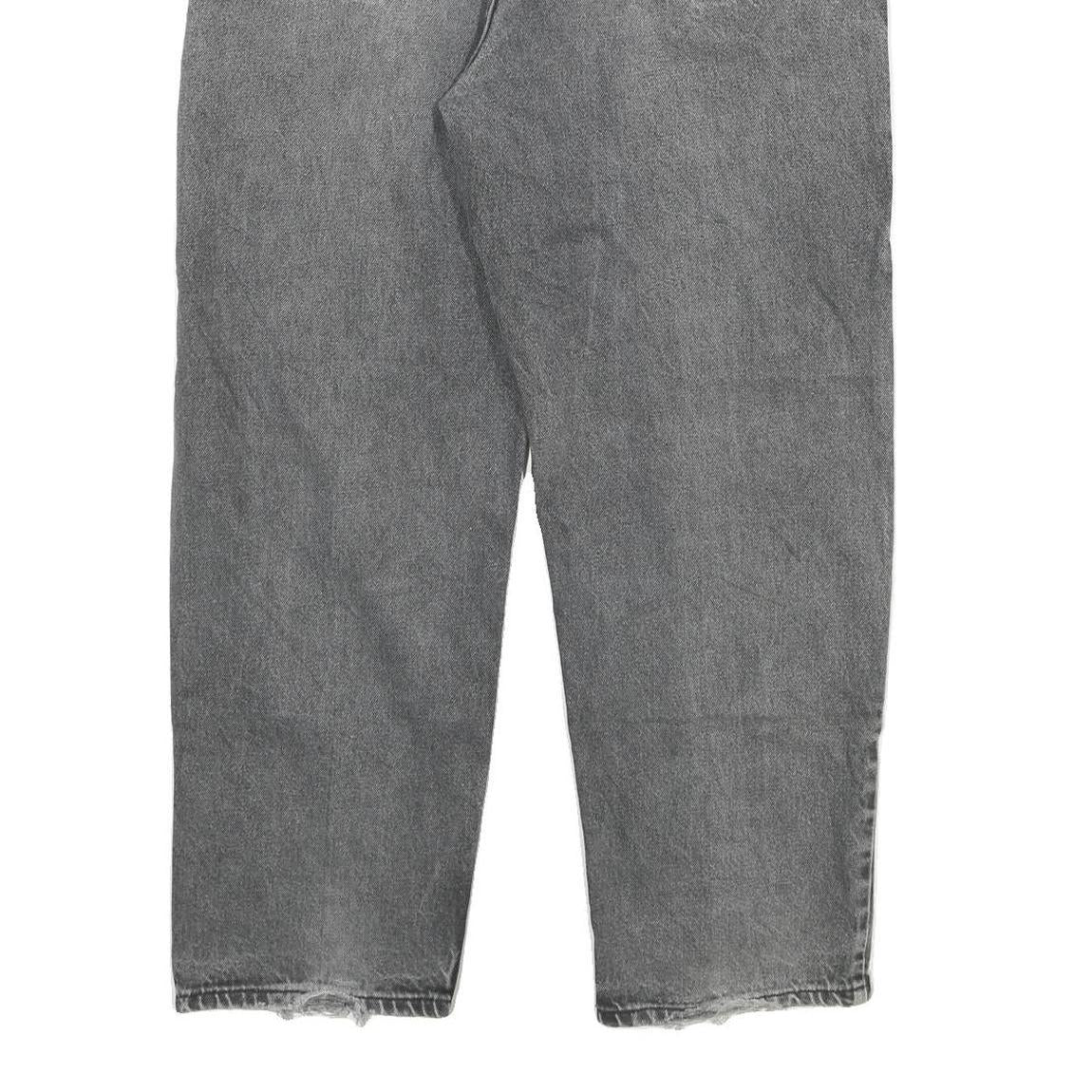 LEVI'S Mens Jeans Grey Relaxed Straight Denim Medium W38 L30 Classic Cotton