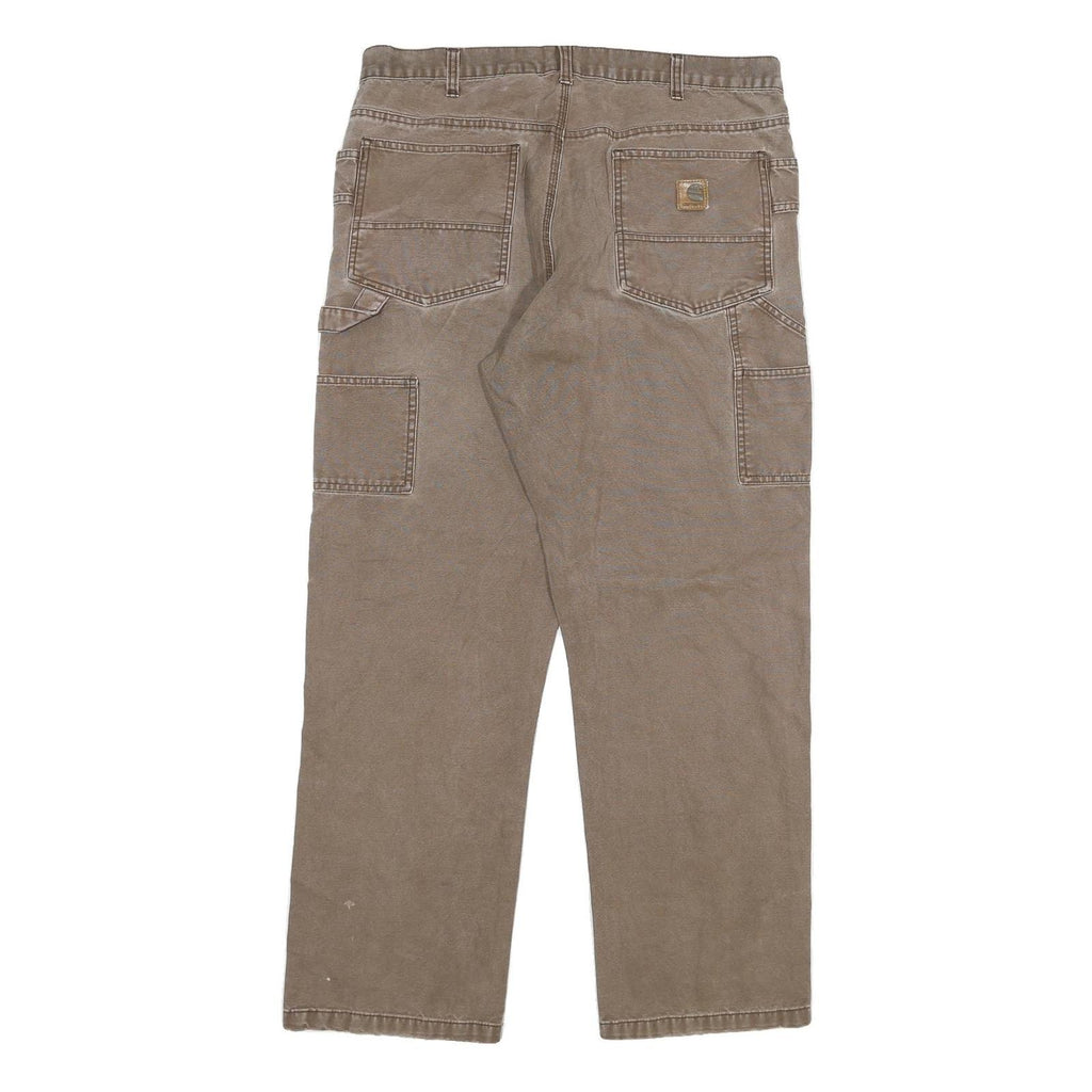 CARHARTT Mens Jeans Regular Straight Denim Rinse W34 L29 Workwear Utility