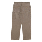 CARHARTT Mens Jeans Regular Straight Denim Rinse W34 L29 Workwear Utility