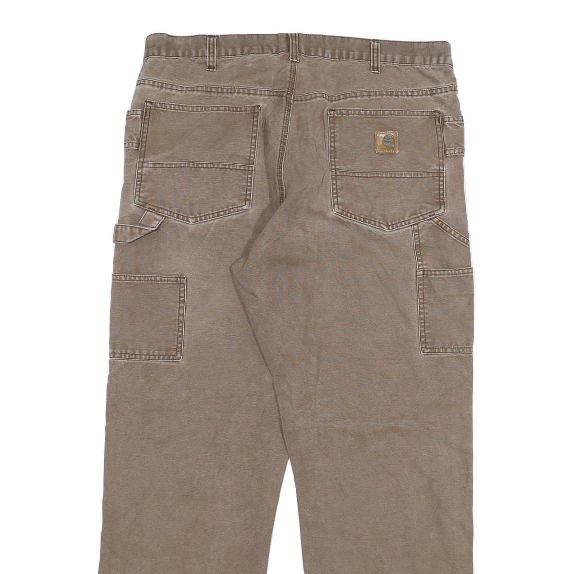 CARHARTT Mens Jeans Regular Straight Denim Rinse W34 L29 Workwear Utility