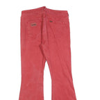 LOIS Womens Jeans Coral Red Regular Flared Denim Rinse W33 L32 Stylish