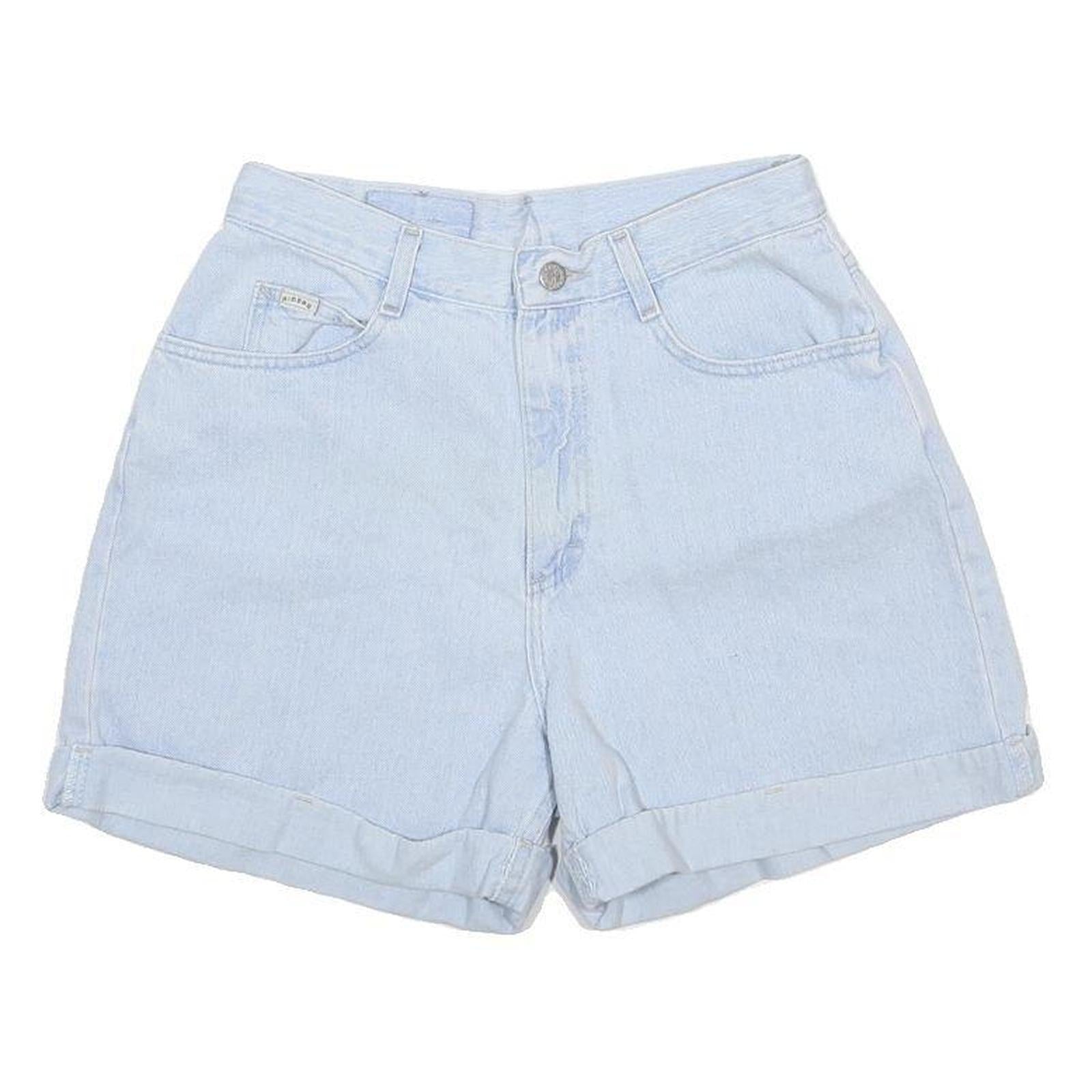 RIDERS Womens Shorts Blue Denim Casual M W27 Light Wash Summer Style