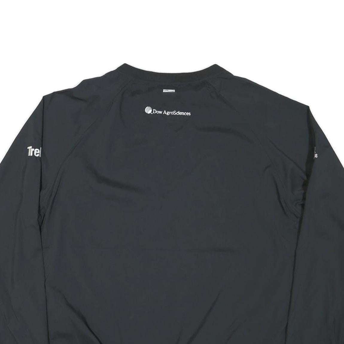 ADIDAS Mens Black Polyester Blend V-Neck XL Pullover Sweatshirt Sports