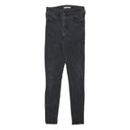 LEVI'S Womens Slim Black Denim Skinny Jeans W25 L28 Cotton Blend Zip