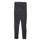 LEVI'S Womens Slim Black Denim Skinny Jeans W25 L28 Cotton Blend Zip