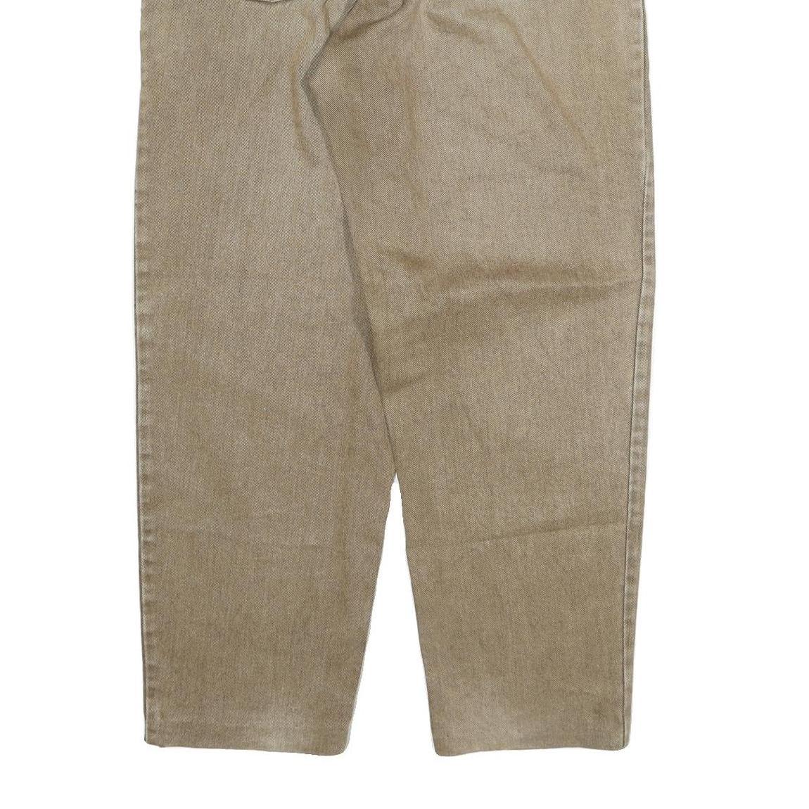 LEVI'S 533 Mens Relaxed Jeans Beige Denim W32 L29 Classic Cotton Blend Zip