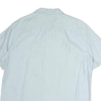 LEVI'S Mens Blue Plain Shirt L Casual Cotton Button Shirt Summer