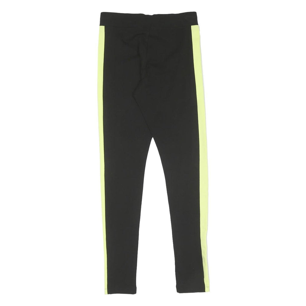 PUMA Womens Joggers Black & Yellow Slim Skinny UK 10 W24 L28 Athletic Track