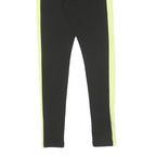 PUMA Womens Joggers Black & Yellow Slim Skinny UK 10 W24 L28 Athletic Track