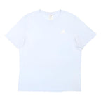 ADIDAS Mens White L T-Shirt Short Sleeve Crew Neck Cotton Blend Casual