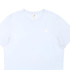 ADIDAS Mens White L T-Shirt Short Sleeve Crew Neck Cotton Blend Casual