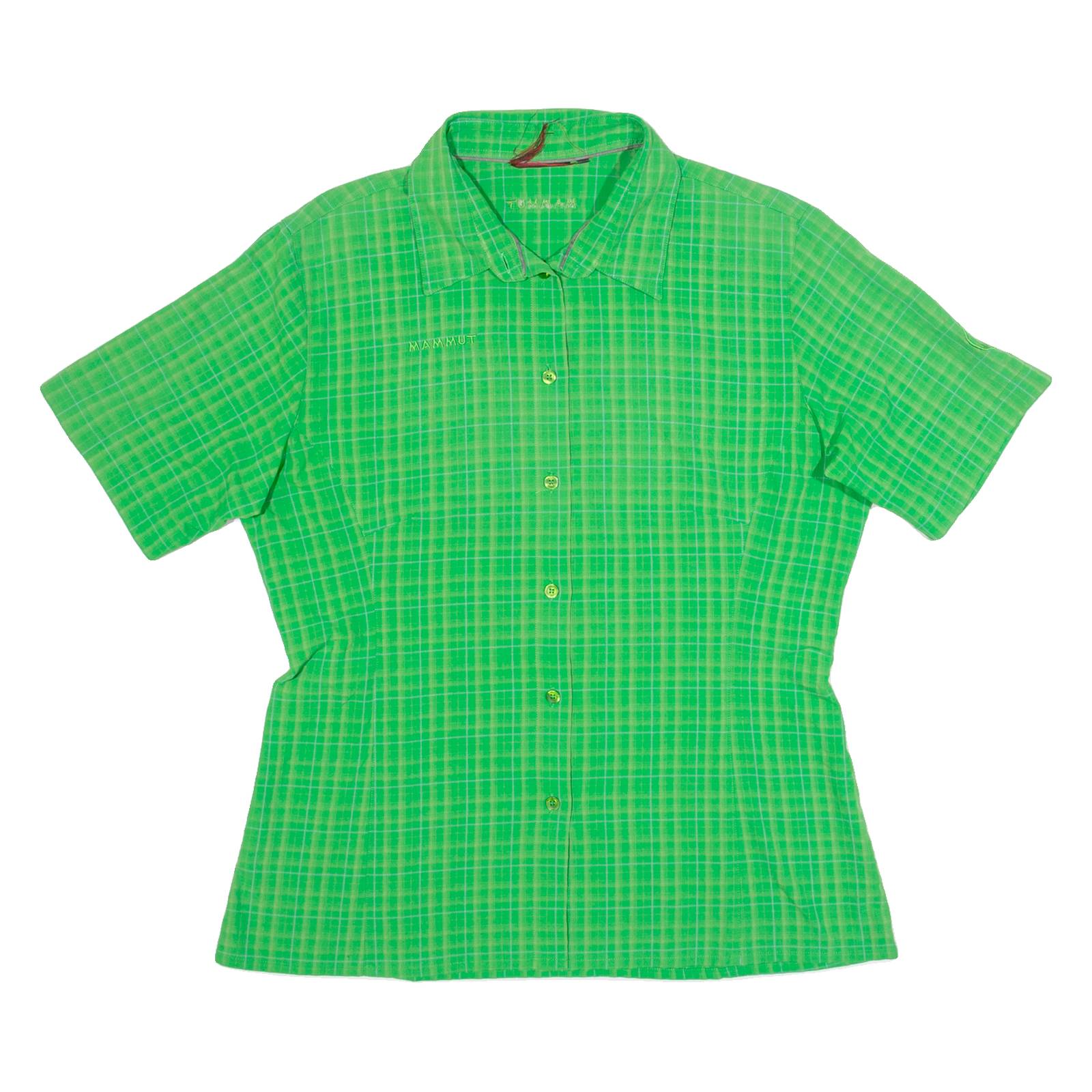 MAMMUT Womens Printed Shirt Green Collared Check L