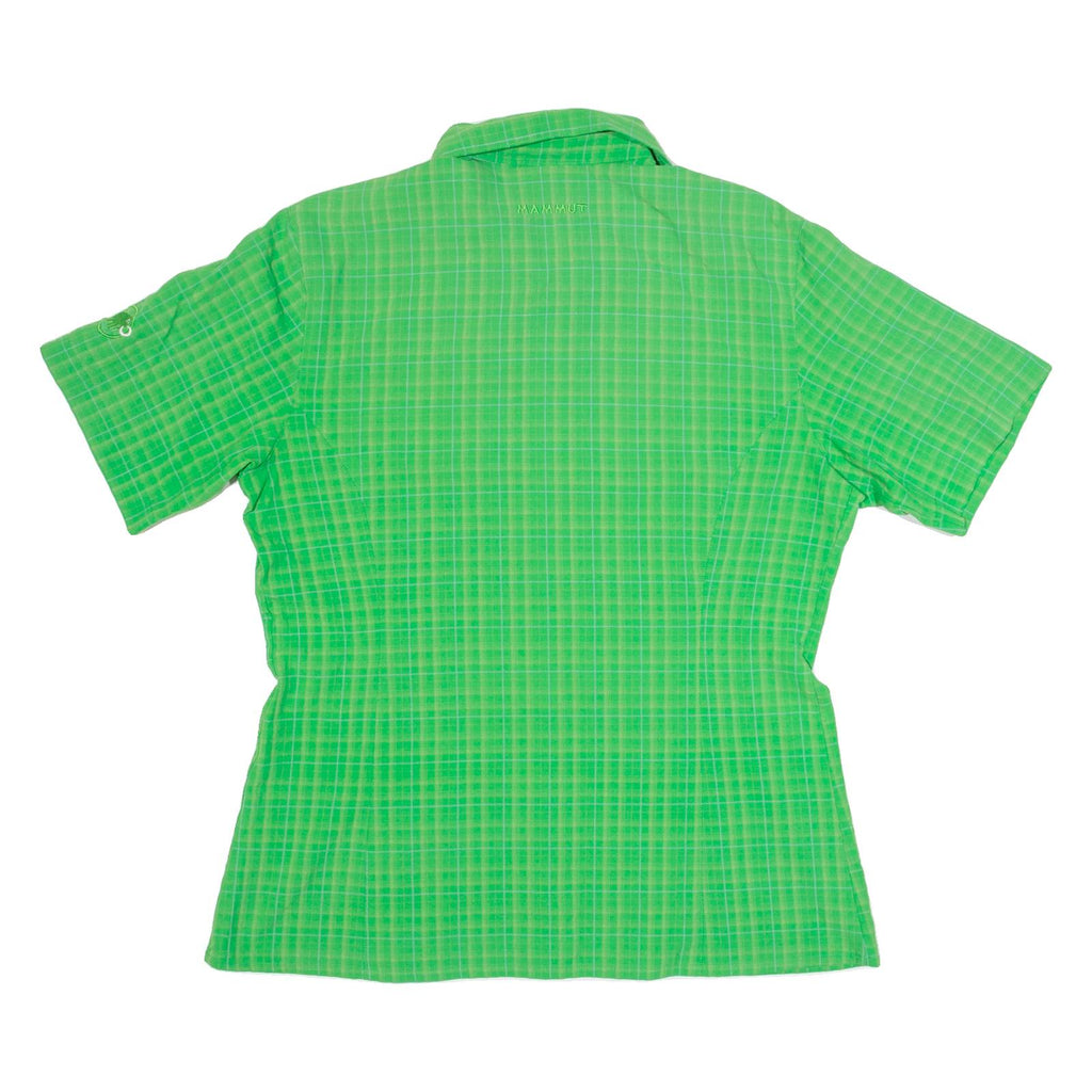 MAMMUT Womens Printed Shirt Green Collared Check L