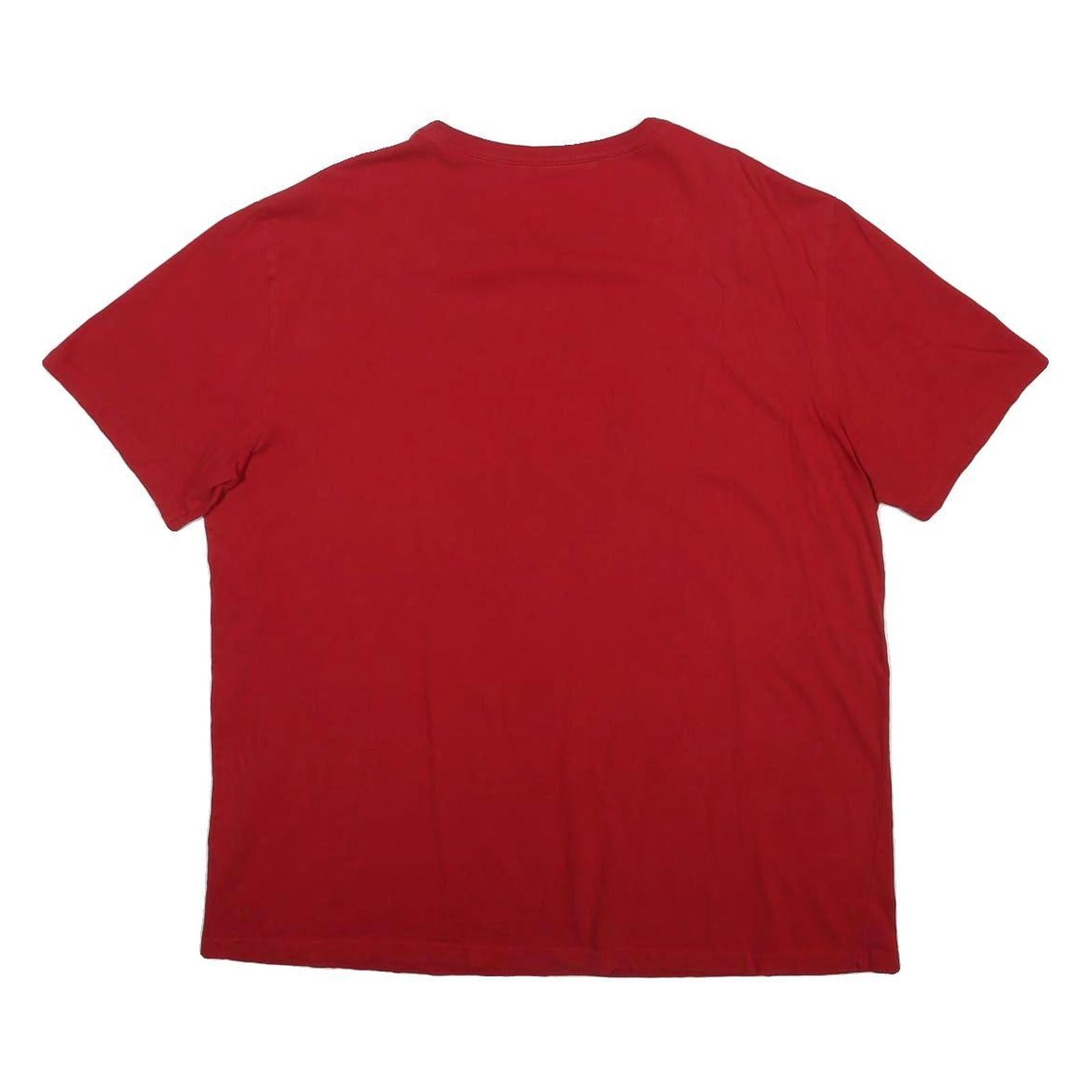 NAUTICA Mens Red Graphic T-Shirt XL Short Sleeve Crew Neck Cotton Blend