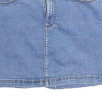 LEE Womens Blue Denim Mini Cotton Skirt M Casual Classic Summer Wear