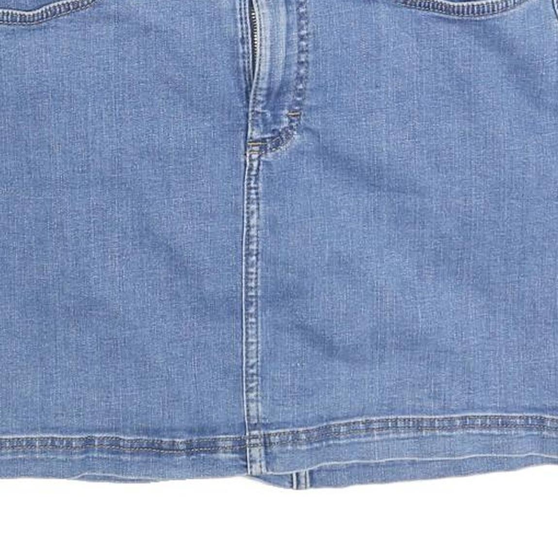 LEE Womens Blue Denim Mini Cotton Skirt M Casual Classic Summer Wear