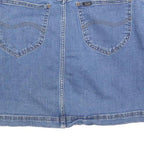 LEE Womens Blue Denim Mini Cotton Skirt M Casual Classic Summer Wear
