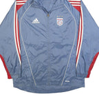 ADIDAS Mens Blue & Red FC Bayern Munich Track Jacket S Polyester Football Sports