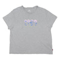 LEVI'S Womens Grey Graphic T-Shirt M Short Sleeve Round Neck Cotton Blend Floral
