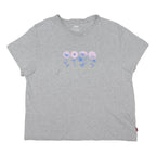 LEVI'S Womens Grey Graphic T-Shirt M Short Sleeve Round Neck Cotton Blend Floral