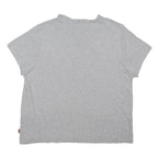 LEVI'S Womens Grey Graphic T-Shirt M Short Sleeve Round Neck Cotton Blend Floral
