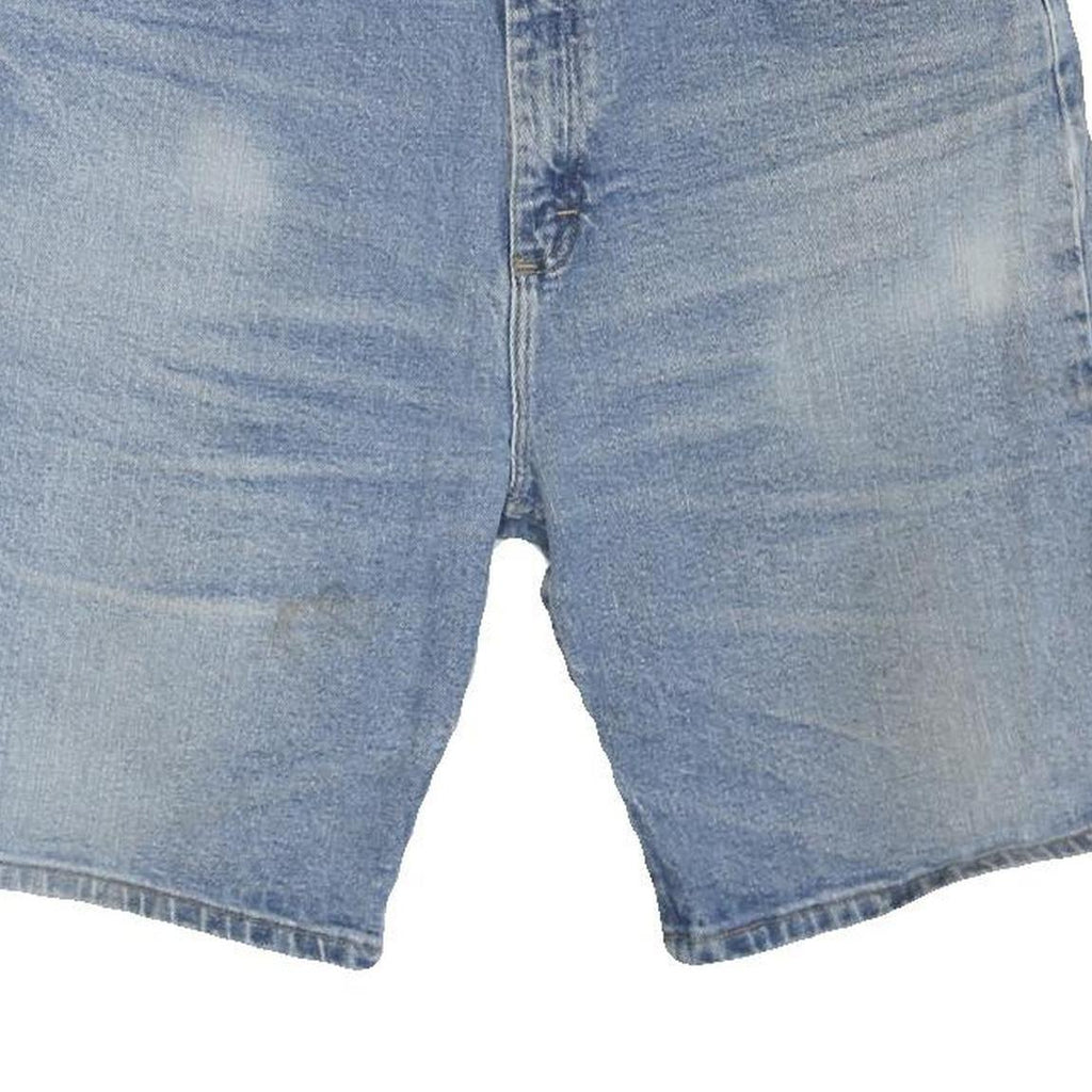 WRANGLER Mens Denim Blue Casual Shorts L W36 Classic Cotton Blend 5-Pocket