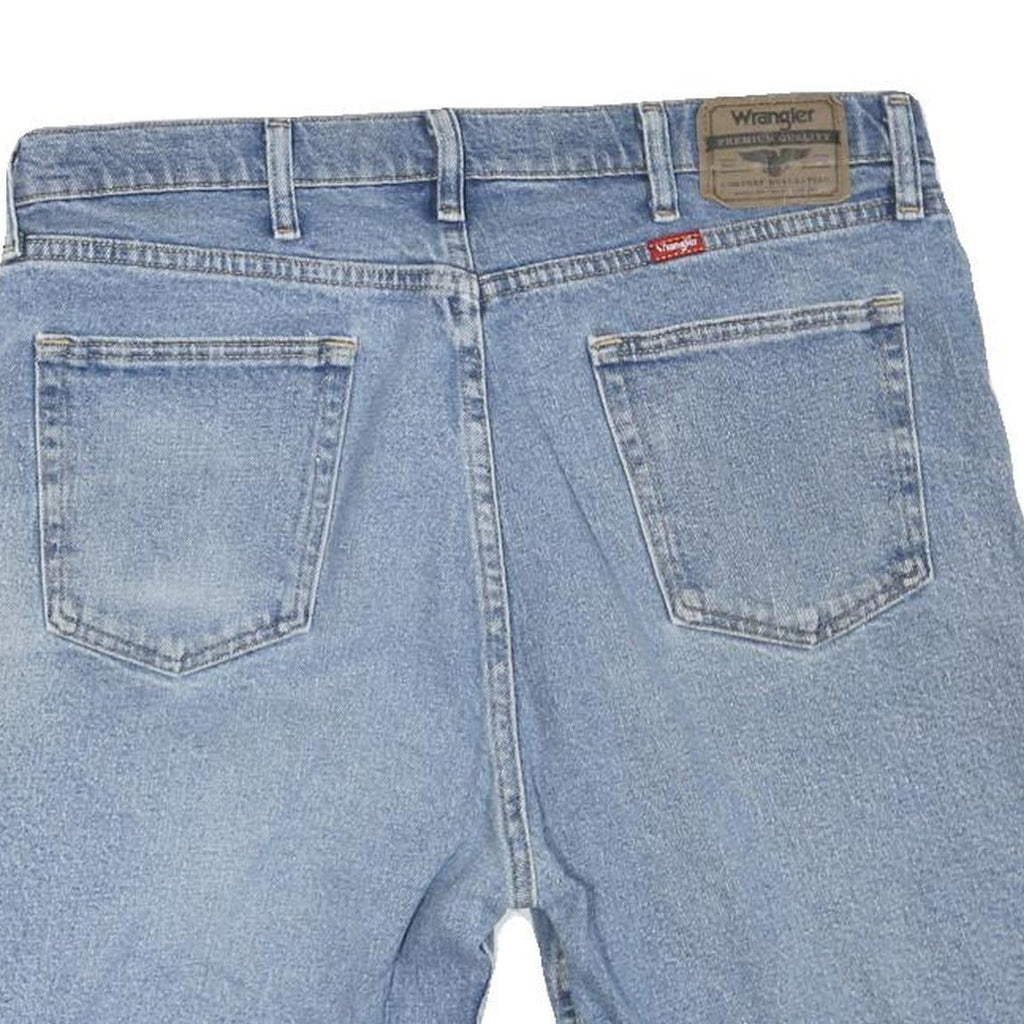 WRANGLER Mens Denim Blue Casual Shorts L W36 Classic Cotton Blend 5-Pocket