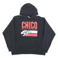 HANES Mens Black Chico High Soccer Pullover Hoodie L Comfortable Cotton Blend