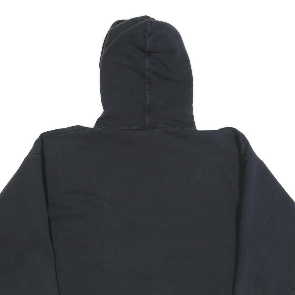 HANES Mens Black Chico High Soccer Pullover Hoodie L Comfortable Cotton Blend