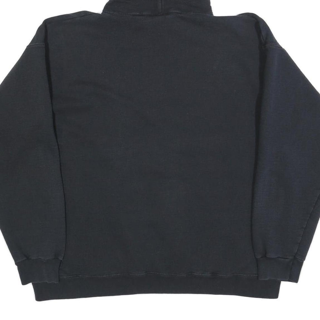 HANES Mens Black Chico High Soccer Pullover Hoodie L Comfortable Cotton Blend