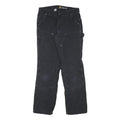 CARHARTT Womens Cotton Blend Black Regular Fit Straight Leg Trousers W28 L29