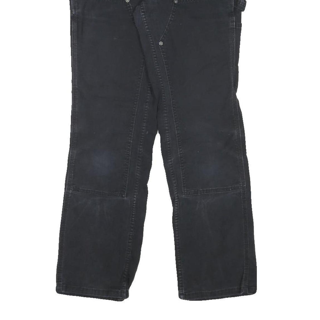 CARHARTT Womens Cotton Blend Black Regular Fit Straight Leg Trousers W28 L29