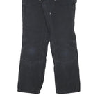 CARHARTT Womens Cotton Blend Black Regular Fit Straight Leg Trousers W28 L29