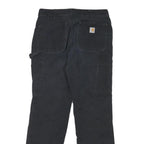 CARHARTT Womens Cotton Blend Black Regular Fit Straight Leg Trousers W28 L29