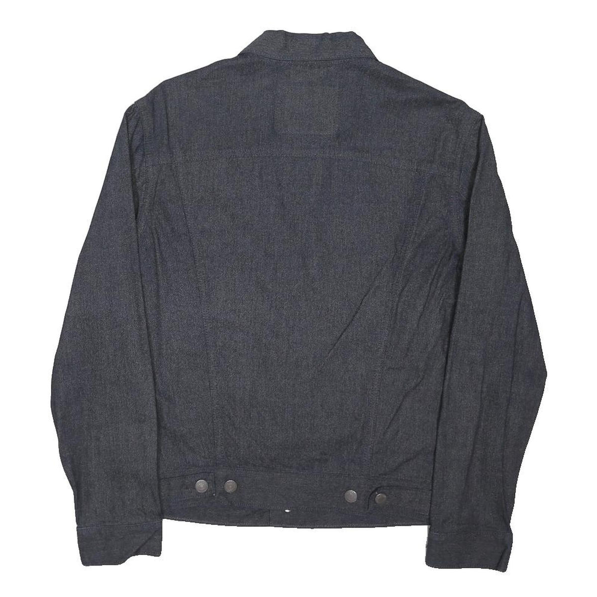 LEVI'S Terry Trucker Womens Grey Cotton Blend Classic Jacket S Button Up Denim