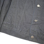 LEVI'S Terry Trucker Womens Grey Cotton Blend Classic Jacket S Button Up Denim