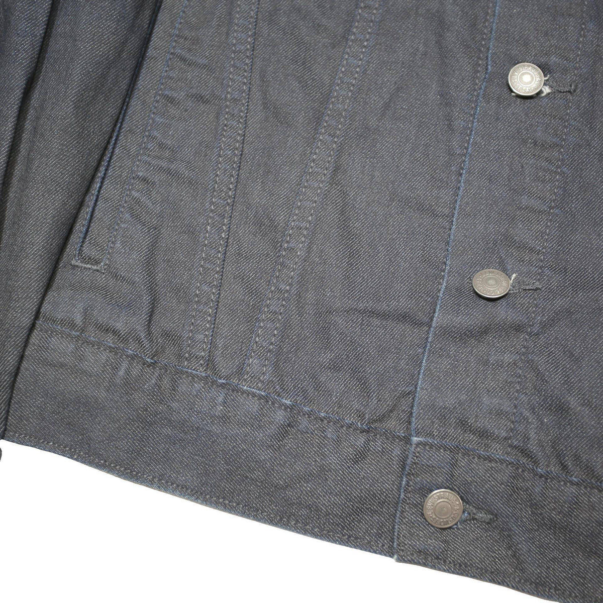 LEVI'S Terry Trucker Womens Grey Cotton Blend Classic Jacket S Button Up Denim