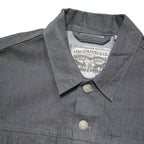LEVI'S Terry Trucker Womens Grey Cotton Blend Classic Jacket S Button Up Denim