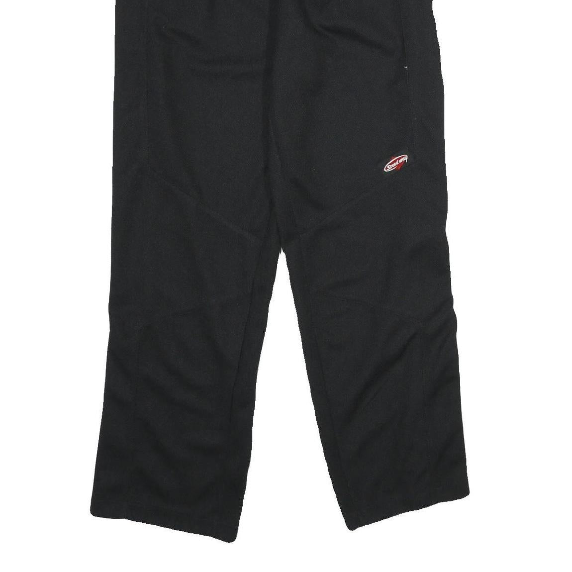 SPEEDWAY Mens Joggers Black L W26 L34 Regular Fit Straight Leg Polyester