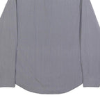 CALVIN KLEIN Mens Blue & White Patterned Shirt S Cotton Blend Smart Casual