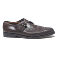 MICHAEL JONDRAT Mens Leather Monk Strap Shoes Dark Brown UK 8 Classic Formal
