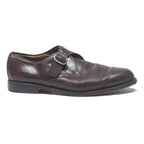 MICHAEL JONDRAT Mens Leather Monk Strap Shoes Dark Brown UK 8 Classic Formal