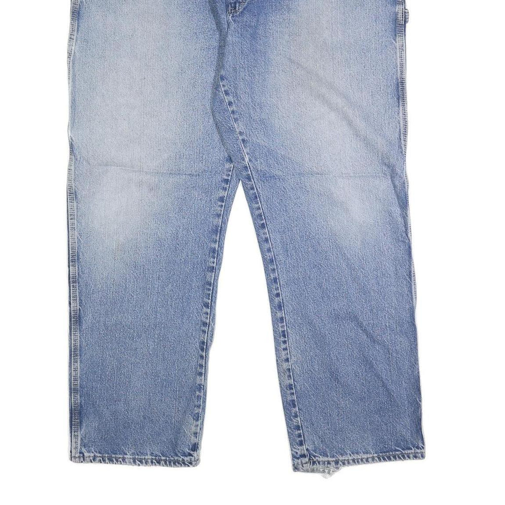 DICKIES Mens Blue Regular Fit Denim Jeans W44 L32 Workwear Zip Closure