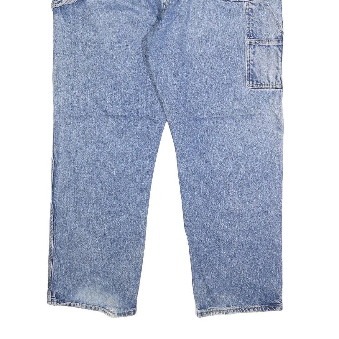 DICKIES Mens Blue Regular Fit Denim Jeans W44 L32 Workwear Zip Closure