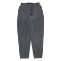 TEDDYS Womens Relaxed Jeans Black Denim Rinse W28 L30 Elastic Waistband Zip