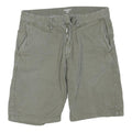CARHARTT Mens Shorts Green Casual Cotton Blend M W31 Relaxed Fit Zipper